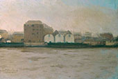 Factories Bordering The River 1886 By Paul Fordyce Maitland