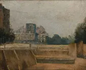 Low Tide at Chelsea Embankment By Paul Fordyce Maitland