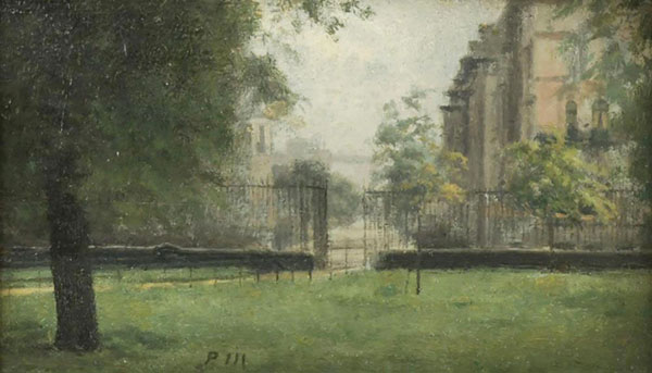 The Bayswater Road from Kensington Gardens | Oil Painting Reproduction