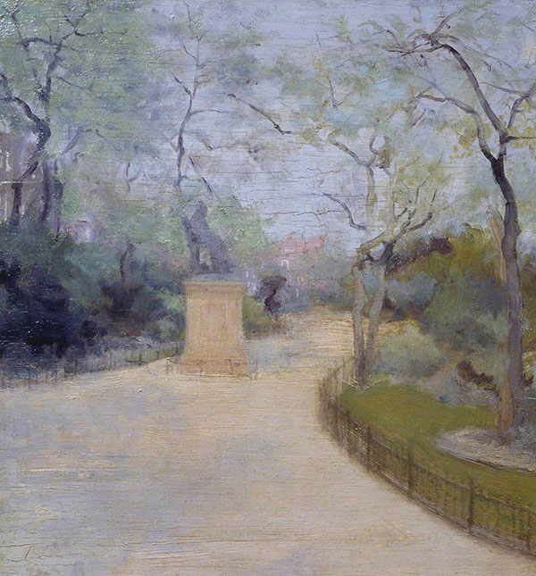 The Gardens Chelsea Embankment 1889 | Oil Painting Reproduction