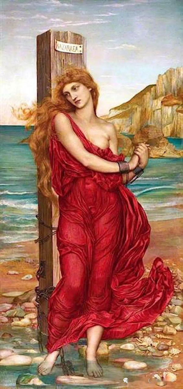 The Martyr Nazuraea 1880 by Evelyn de Morgan | Oil Painting Reproduction