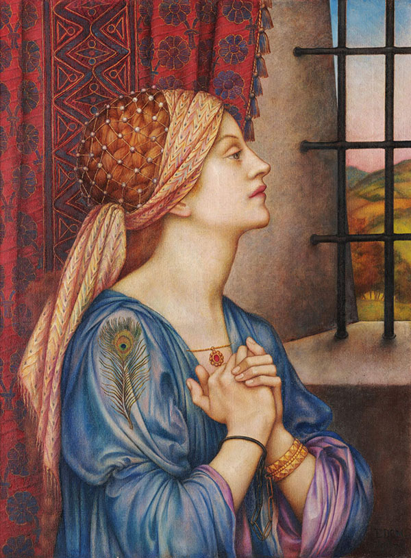 The Prisoner by Evelyn de Morgan | Oil Painting Reproduction