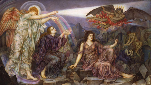 The Searchlight by Evelyn de Morgan | Oil Painting Reproduction