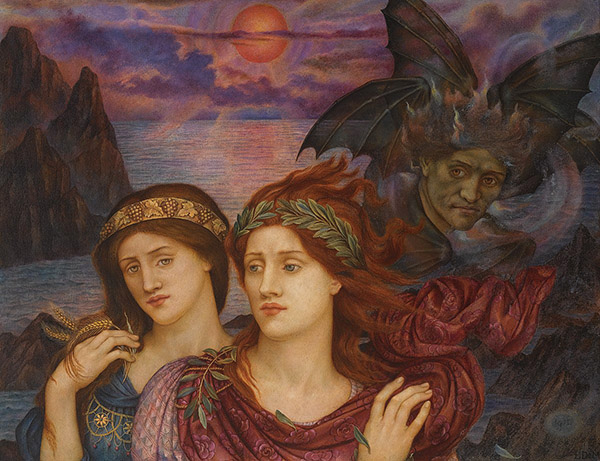 The Vision 1914 by Evelyn de Morgan | Oil Painting Reproduction