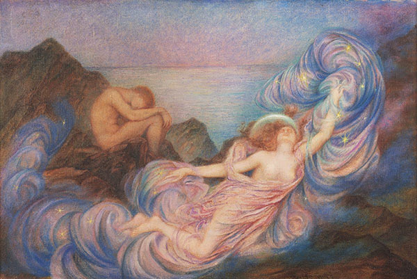 Twilight 1914 by Evelyn de Morgan | Oil Painting Reproduction
