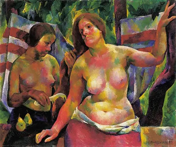 Combing Woman Combing The Artist's Wife 1925 By Vilmos aba-Novak