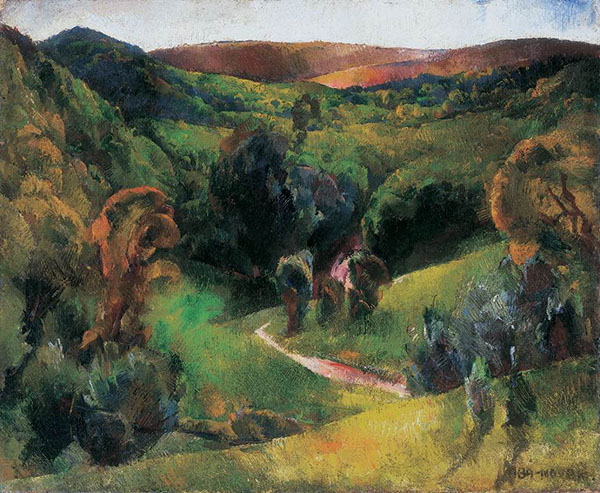 Landscape 1924 by Vilmos aba-Novak | Oil Painting Reproduction