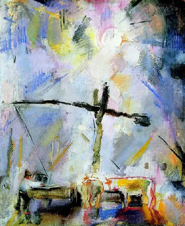 Well Sweep Watering at The Well Sweep 1927 By Vilmos aba-Novak