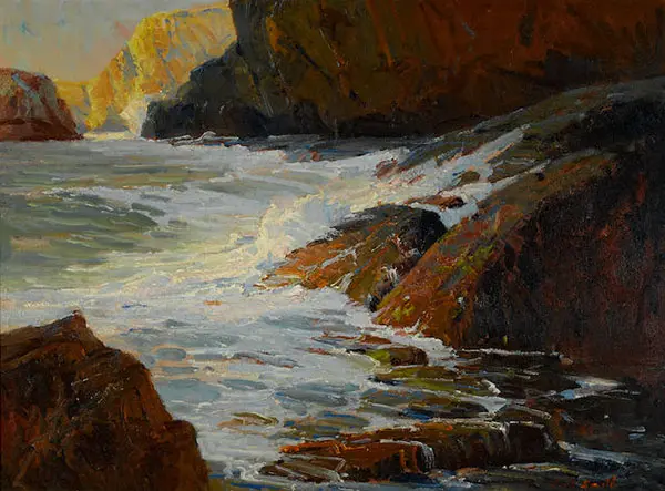 Rocks and Surf By Jack Wilkinson Smith