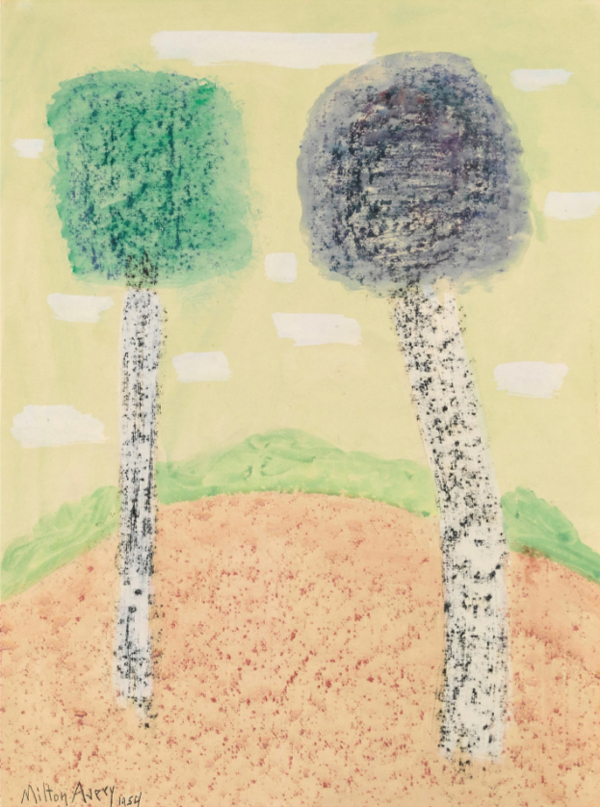 Lollipop Trees 1954 by Milton Avery | Oil Painting Reproduction