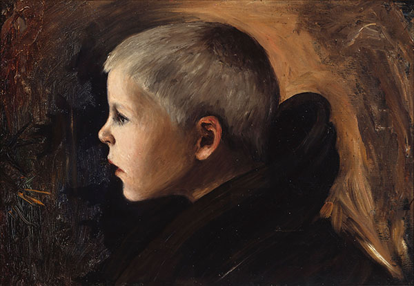 Boy from Sakkijarvi 1897 by Hugo Simberg | Oil Painting Reproduction