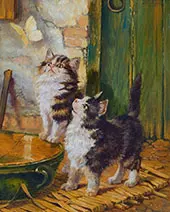 Curiosity and The Butterfly By Julius Adam