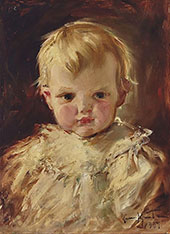 Portrait of a Child 1907 By Hugo Simberg
