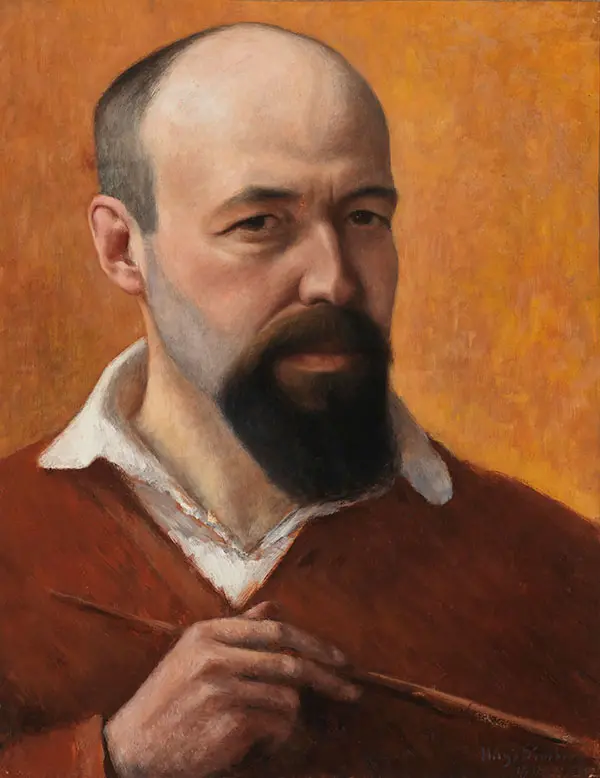 Self Portrait By Hugo Simberg