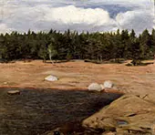 The Beach Niemenlautta By Hugo Simberg