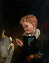 A Boy and his Parrot By William Dyce