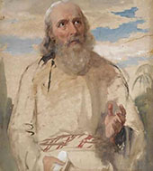 A Saint for The Fresco in all Saints Margaret Street Study 1849 By William Dyce