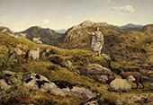 David in The Wilderness By William Dyce