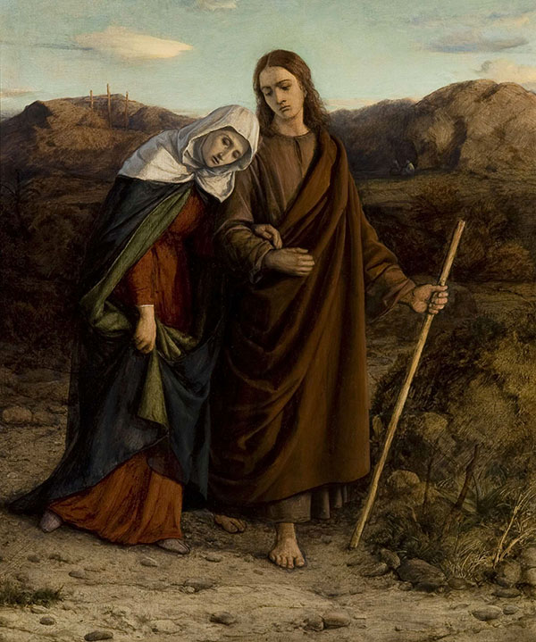 St. John Leading Home his Adopted Mother | Oil Painting Reproduction