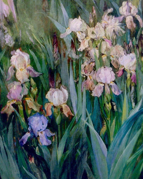 Iris at Dawn by Maria Oakey Dewing | Oil Painting Reproduction
