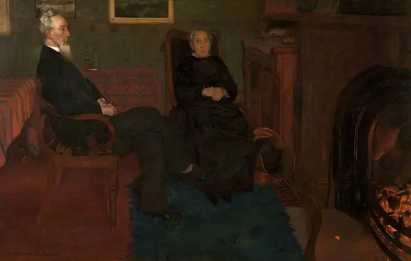 My Father and Mother 1884 By William Stott