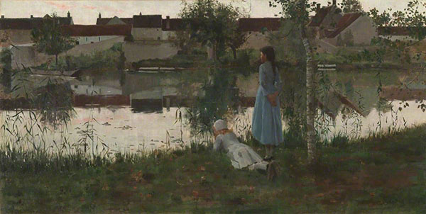The Ferryman by William Stott | Oil Painting Reproduction