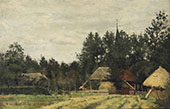 A Farm in a Wooded Summer Landscape By Syvert Nicolaas Bastert
