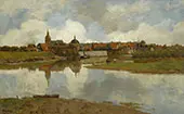 A View of Leerdam By Syvert Nicolaas Bastert