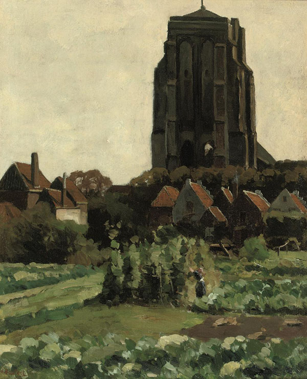 Scene The Tower of Zierikzee | Oil Painting Reproduction