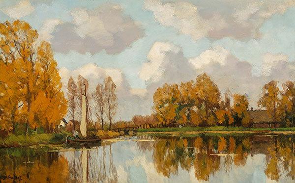 Yellow Trees by Syvert Nicolaas Bastert | Oil Painting Reproduction