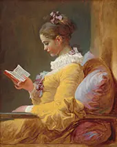 Young Girl Reading By Jean Honore Fragonard