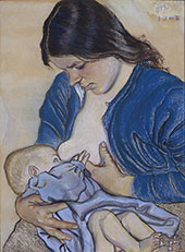 Motherhood 1905 By Stanislaw Mateusz Ignacy Wyspianski