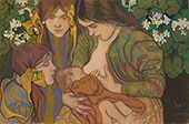Motherhood 1905 II By Stanisław Mateusz Ignacy Wyspianski