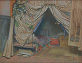The Interior of The Paris Atelier 1893 By Stanislaw Mateusz Ignacy Wyspianski