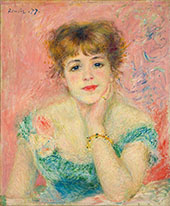 Portrait of the Actress Jeanne Samary 1877 By Pierre Auguste Renoir