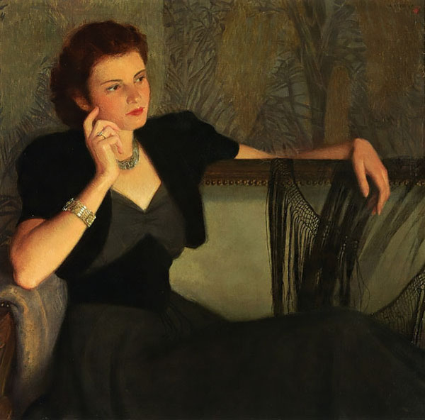 Lady in Black By Albert Herter