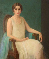 Woman with Pearls By Albert Herter