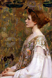 Woman with Red Hair By Albert Herter