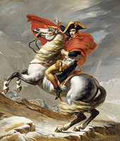 Napoleon Crossing The Alps By Jacques-Louis David