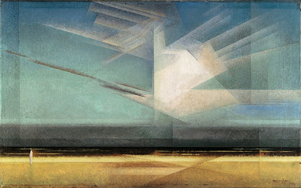 Bird Cloud 1926 by Lyonel Feininger | Oil Painting Reproduction