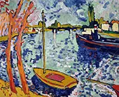 The River Seine at Chatou 1906 By Maurice de Vlaminck