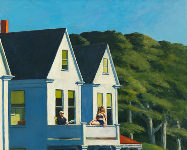 Second Story Sunlight 1960 by Edward Hopper | Oil Painting Reproduction