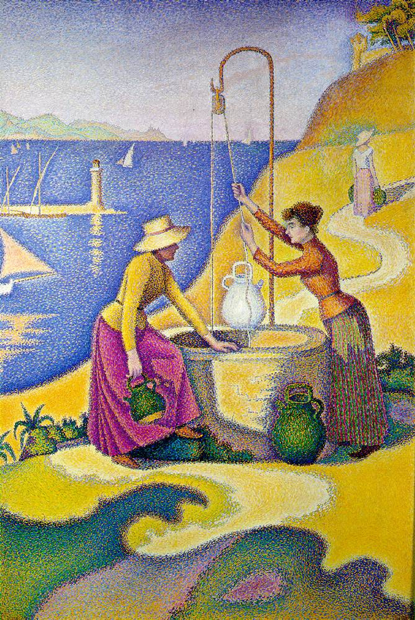 Women at the Well 1892 by Paul Signac | Oil Painting Reproduction