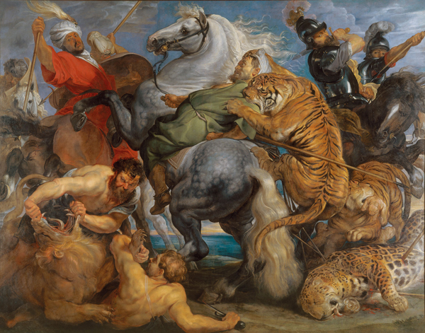 The Tiger Hunt c1616 by Peter Paul Rubens | Oil Painting Reproduction