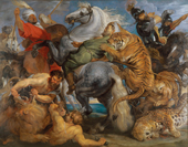 The Tiger Hunt c1616 By Peter Paul Rubens