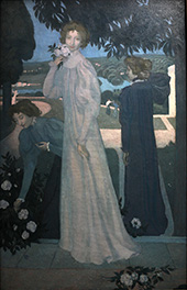 Portrait of Yvonne Lerolle in Three Views By Maurice Denis