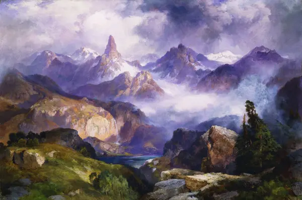Index Peak Yellowstone National Park 1914 By Thomas Moran