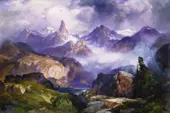Index Peak Yellowstone National Park 1914 By Thomas Moran