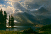Scenery in the Grand Tetons By Albert Bierstadt