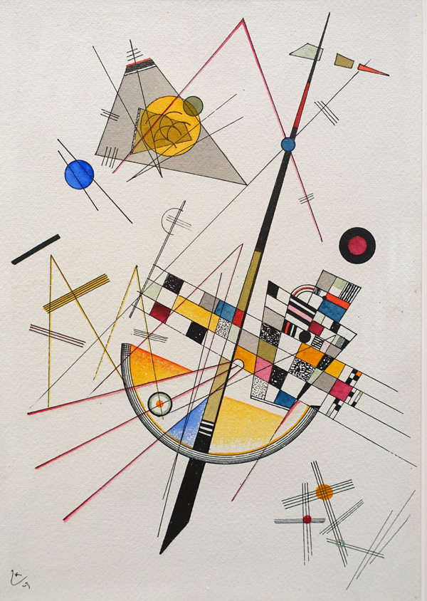 Delicate Tension 1923 by Wassily Kandinsky | Oil Painting Reproduction